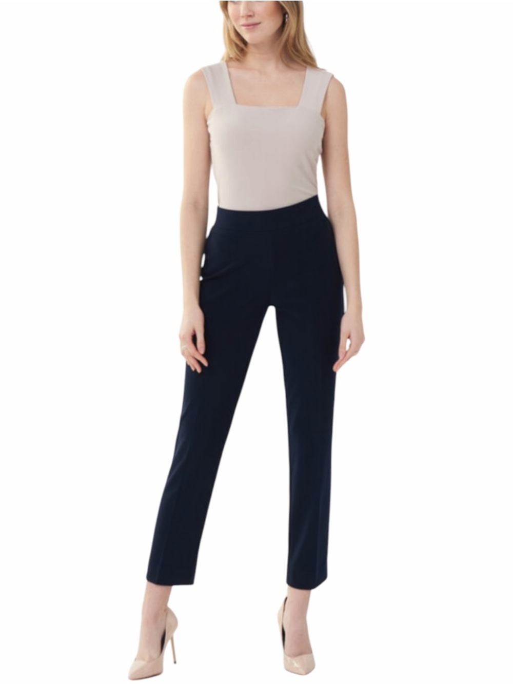 Joseph Ribkoff Classic Straight Pant in Black Size 2 Pull On 27.5” Inseam - Picture 2 of 6
